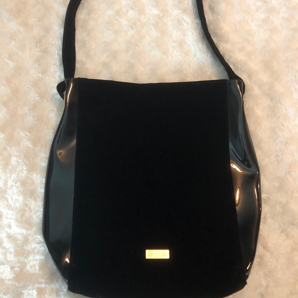 Carolina Herrera Black Velvet Handbag